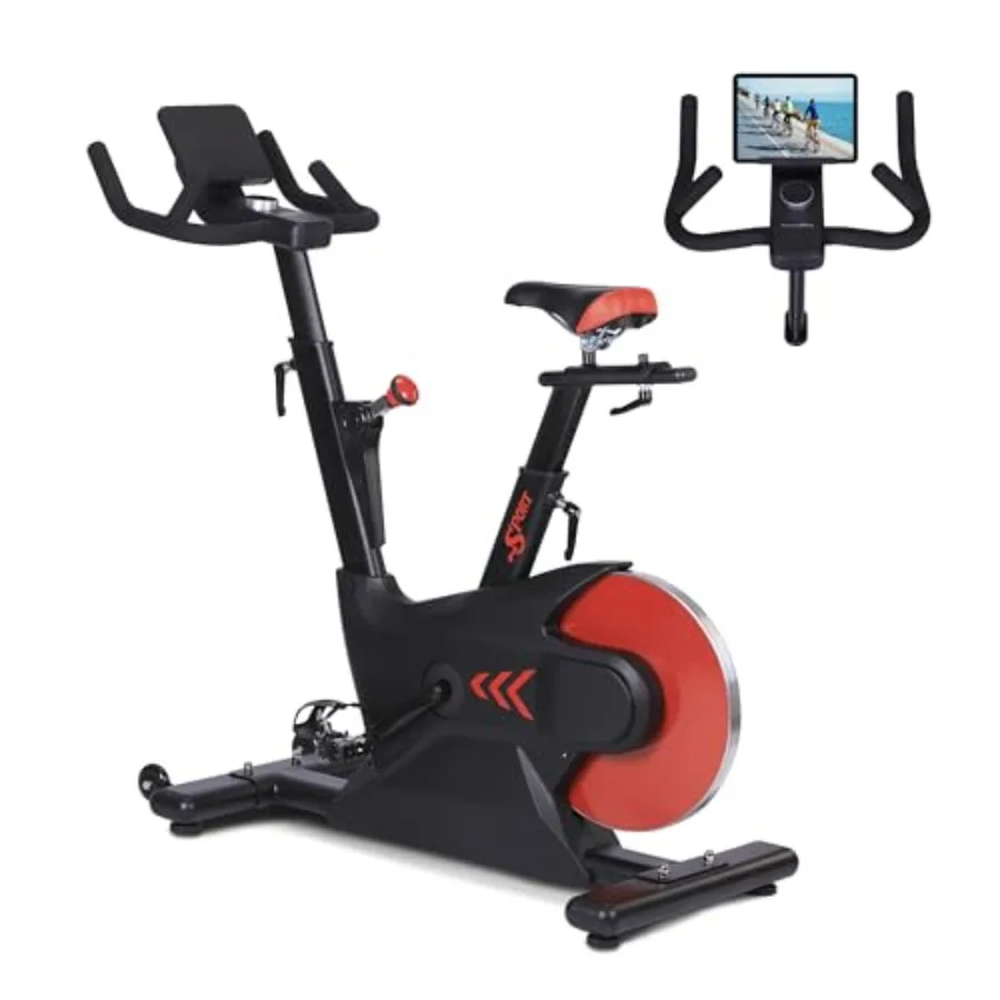 Indoor Cycling Bike Stationary Bike with Electromagnetic Control Smart Knob Resistance 28lbs Rear Flywheel LCD Monitor iPad Mou
Indoor Cycling Bike Stationary Bike with Electromagnetic Control Smart Knob Resistance 28lbs Rear Flywheel LCD Monitor iPad Mou