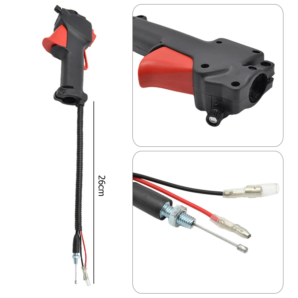 2-5PCS 26mm Trimmer Handle Switch Throttle Trigger Cable Trimmer Brush Cutter w/Cable for Garden Lawn Mower Tools Accessories
2-5PCS 26mm Trimmer Handle Switch Throttle Trigger Cable Trimmer Brush Cutter w/Cable for Garden Lawn Mower Tools Accessories