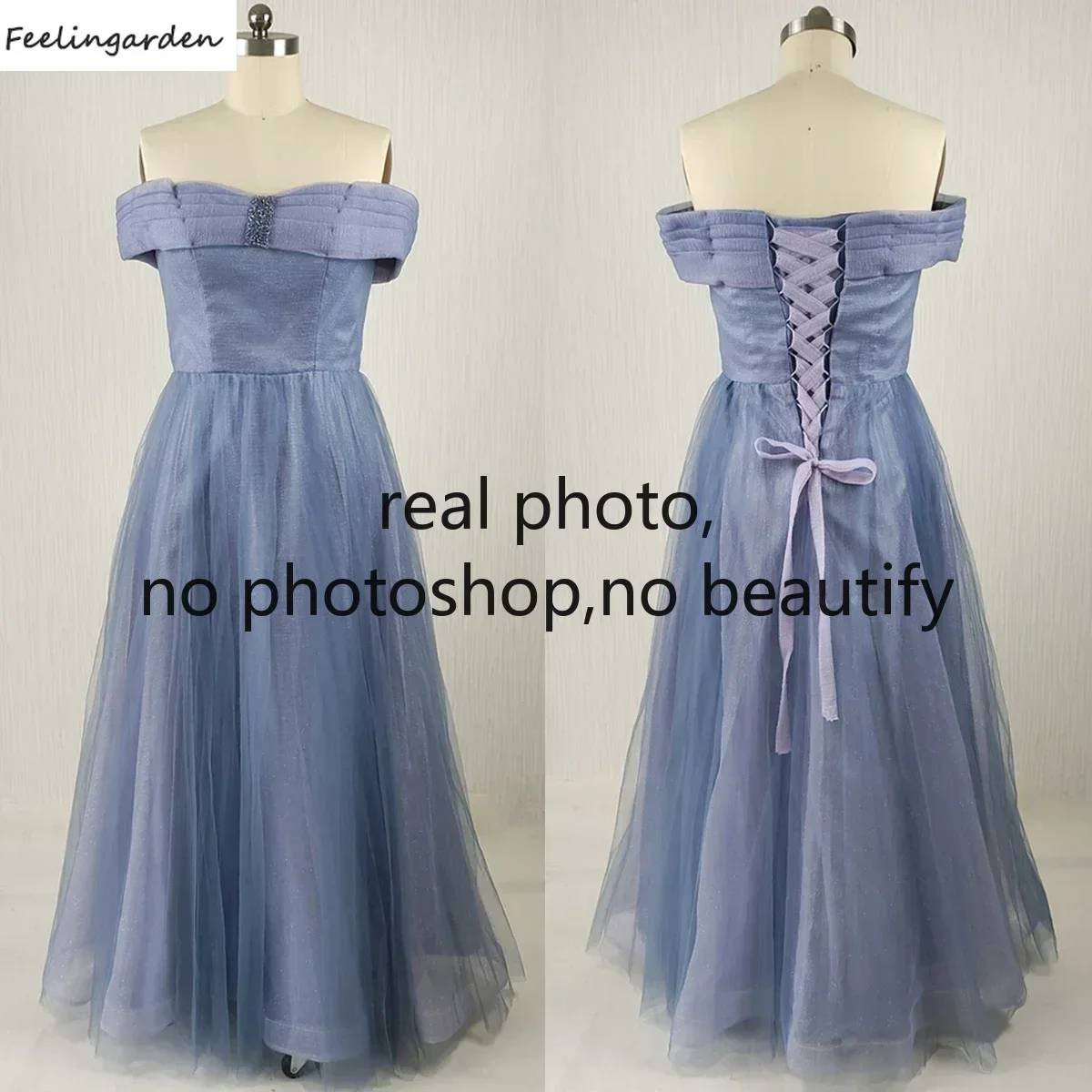 Feelingarden индивидуальное вечернее платье с настоящими фотографиями, синий тюль с открытыми плечами, трапециевидной формы длиной до пола, большие размеры, женские вечерние вечерние платья
Feelingarden индивидуальное вечернее платье с настоящими фотографиями, синий тюль с открытыми плечами, трапециевидной формы длиной до пола, большие размеры, женские вечерние вечерние платья