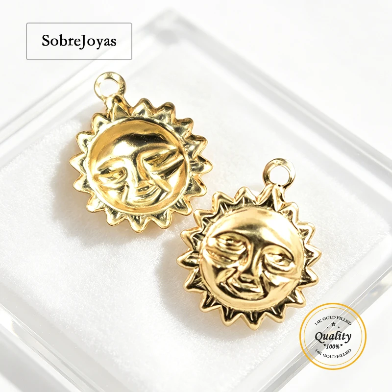 14K Gold Filled 9mm Sun Charm for DIY Jewelry Making - Perfect for Bracelets And Necklaces
14K Gold Filled 9mm Sun Charm for DIY Jewelry Making - Perfect for Bracelets And Necklaces