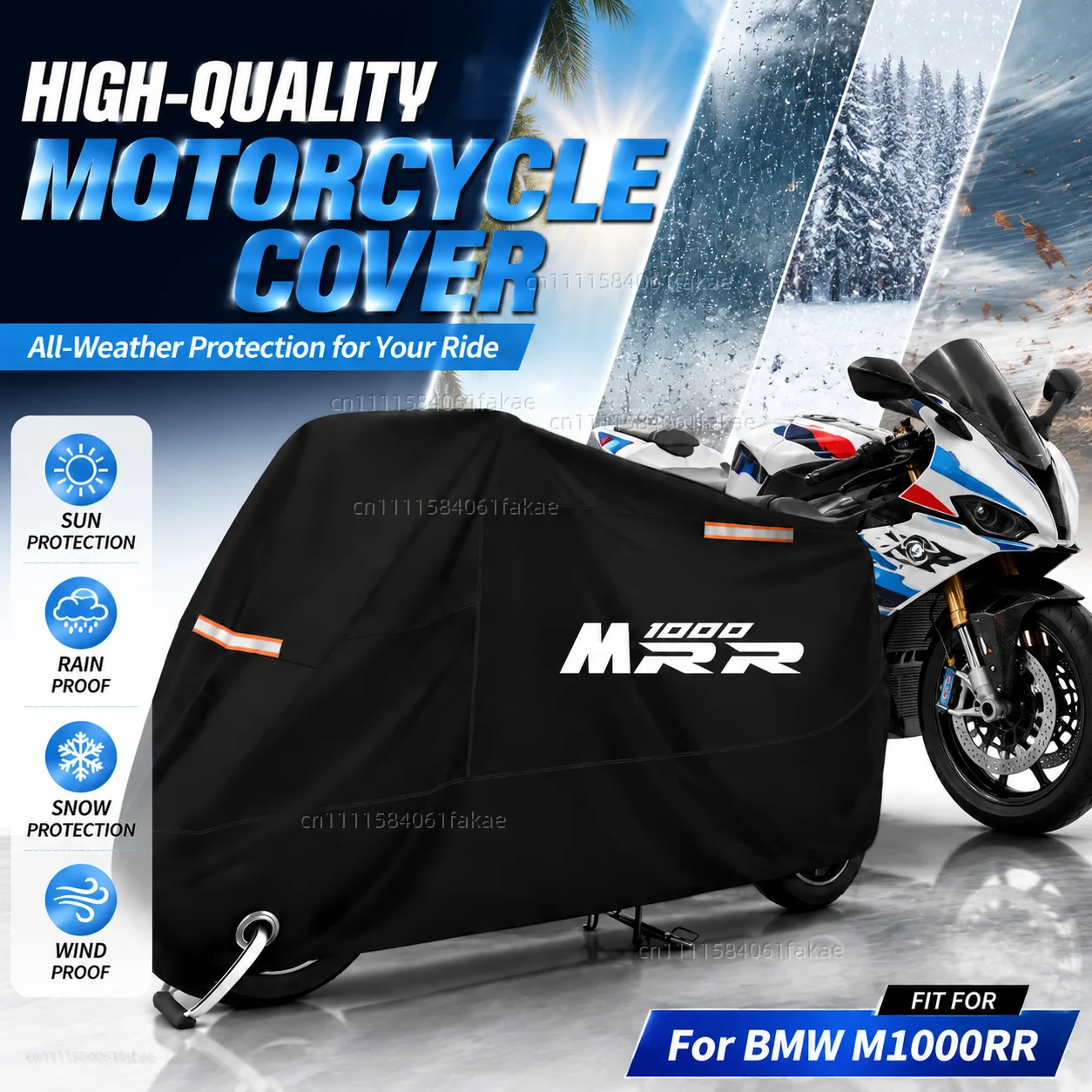 Motorcycle Cover Waterproof Outdoor All Season Dustproof UV Protective Moto Scooter Rain Cover For BMW M1000RR M 1000 RR 2019-
Motorcycle Cover Waterproof Outdoor All Season Dustproof UV Protective Moto Scooter Rain Cover For BMW M1000RR M 1000 RR 2019-