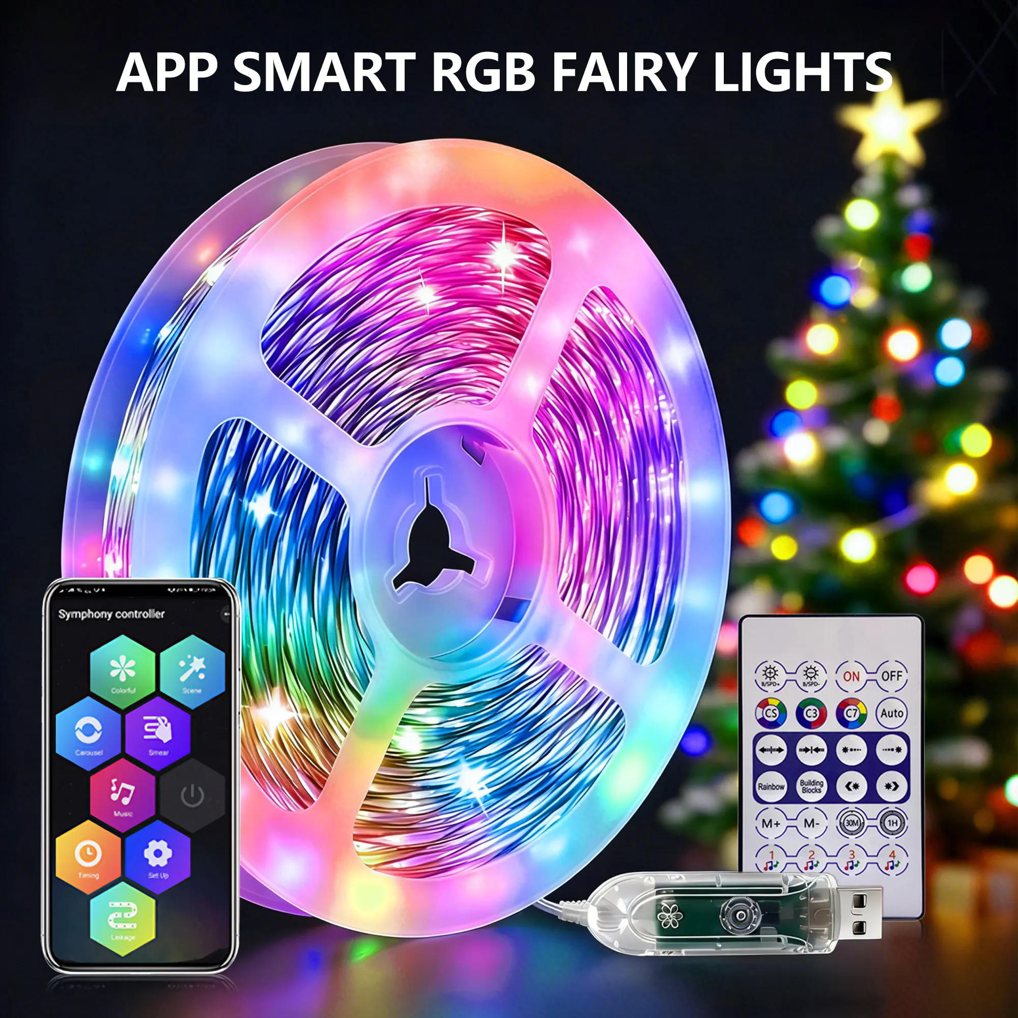 Kasotlie 5m/10m RGB LED Strip Lights IP 65 Waterproof Music Sync Flexible Ribbon LED Lights for Room Bedroom Decor TV Backlights
Kasotlie 5m/10m RGB LED Strip Lights IP 65 Waterproof Music Sync Flexible Ribbon LED Lights for Room Bedroom Decor TV Backlights