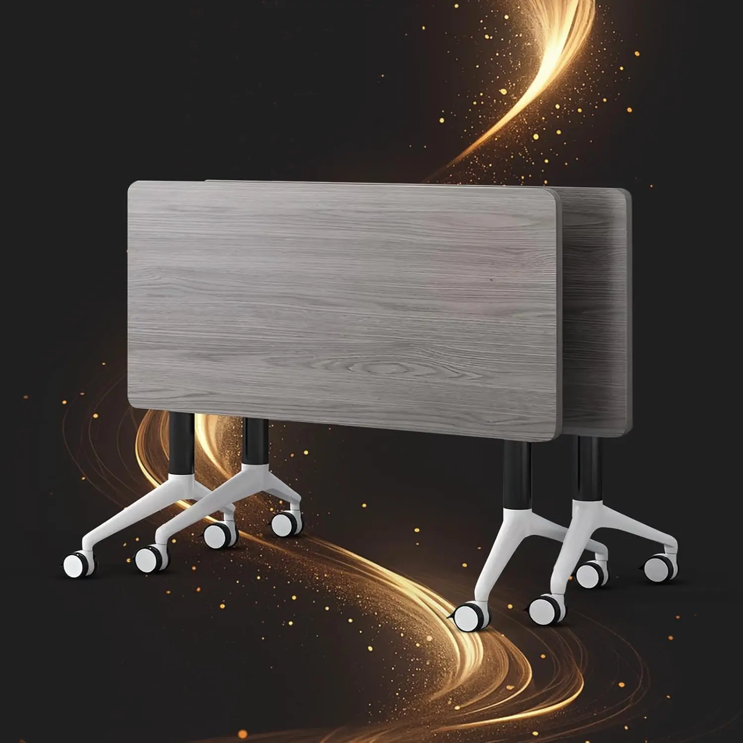 Folding Mobile Conference Table Flip Top 47.2in Training Meeting Desk Wheels Seminar Home Office, Customized
Folding Mobile Conference Table Flip Top 47.2in Training Meeting Desk Wheels Seminar Home Office, Customized