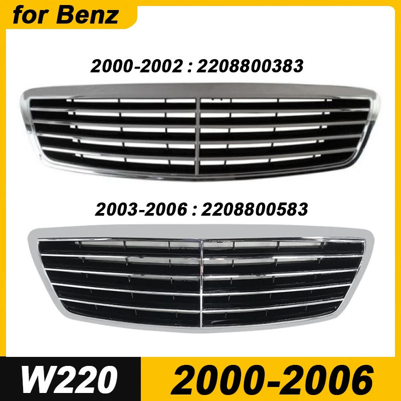 Для Mercedes Benz W220 S400 S430 S500 S600 S55 AMG передний бампер решетка радиатора 2000-2002 2208800383, 2003-2006 2208800583
Для Mercedes Benz W220 S400 S430 S500 S600 S55 AMG передний бампер решетка радиатора 2000-2002 2208800383, 2003-2006 2208800583