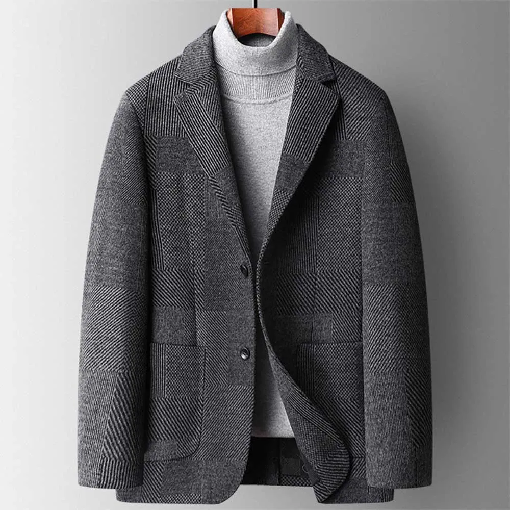 Fashion Autumn Winter Wool Suit Men's Casual Blazer Jacket Office Business Leisure Banquet Coat High Quality Clothing
Fashion Autumn Winter Wool Suit Men's Casual Blazer Jacket Office Business Leisure Banquet Coat High Quality Clothing