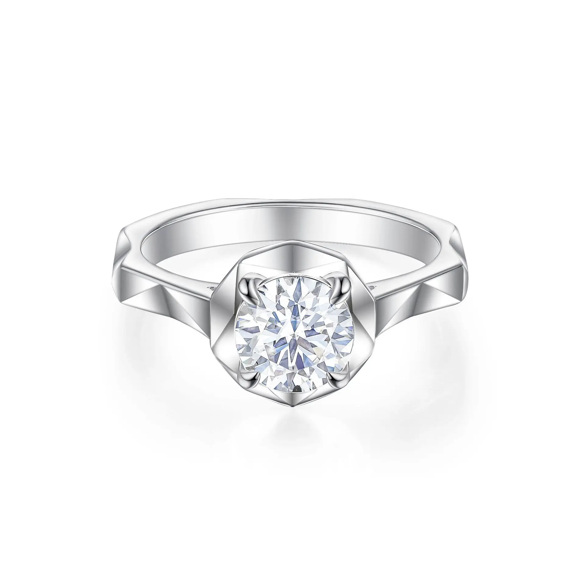 European and American fashion s925 pure silver 1.2ct gemstone ring, women's niche light luxury personalized jewelry ring, simple
European and American fashion s925 pure silver 1.2ct gemstone ring, women's niche light luxury personalized jewelry ring, simple