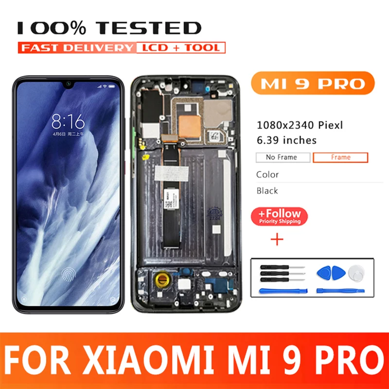 ЖК-дисплей 6,39 дюйма для Xiaomi Mi 9 Pro, ЖК-дисплей с сенсорным экраном и дигитайзером в сборе, детали для Xiaomi Mi9 Pro, 4G, ЖК
ЖК-дисплей 6,39 дюйма для Xiaomi Mi 9 Pro, ЖК-дисплей с сенсорным экраном и дигитайзером в сборе, детали для Xiaomi Mi9 Pro, 4G, ЖК