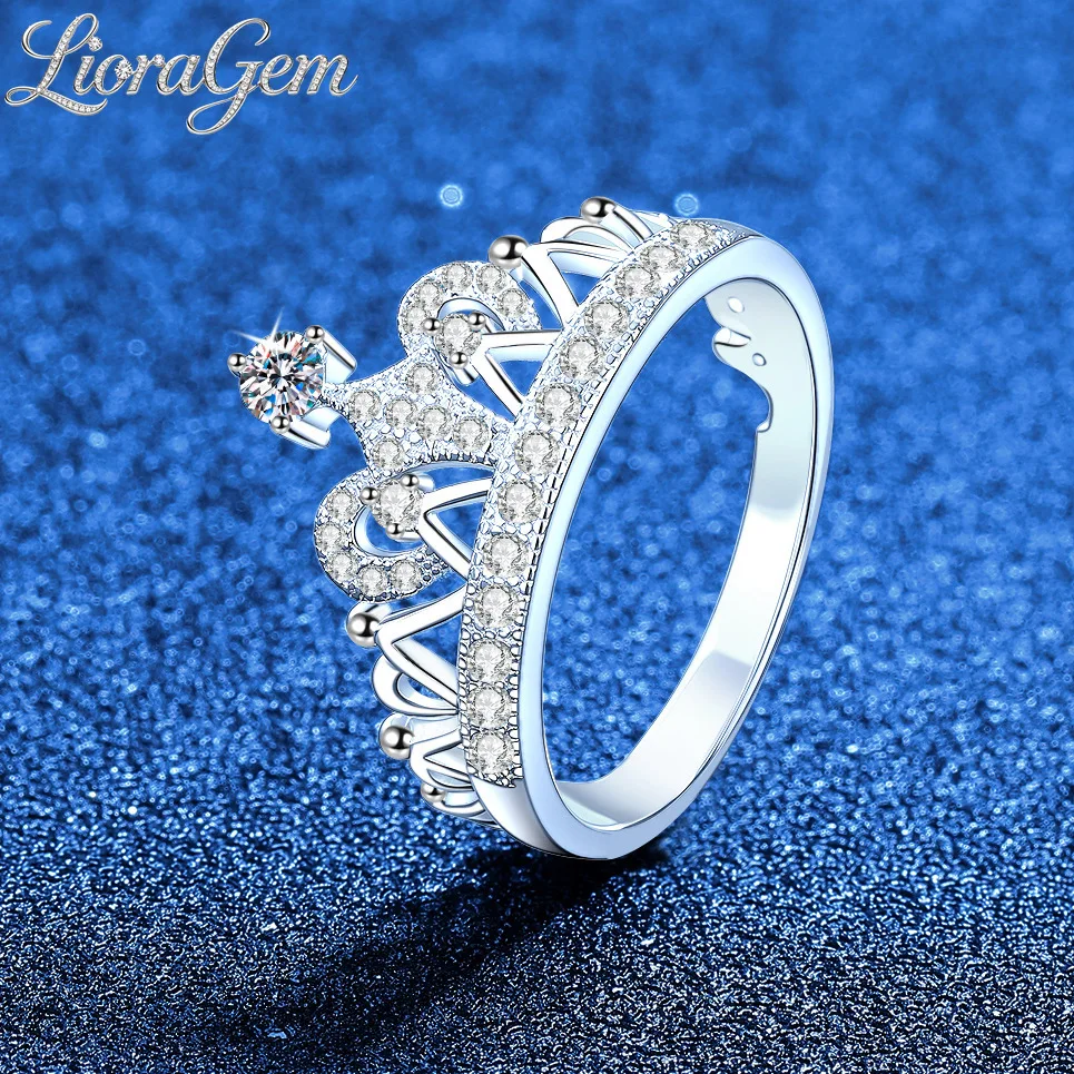 LioraGem Full-Diamond Moissanite Dream Crown Ring for Women, Stylish and Versatile Ring Platinum PT950 Stamp Valentines Gift
LioraGem Full-Diamond Moissanite Dream Crown Ring for Women, Stylish and Versatile Ring Platinum PT950 Stamp Valentines Gift
