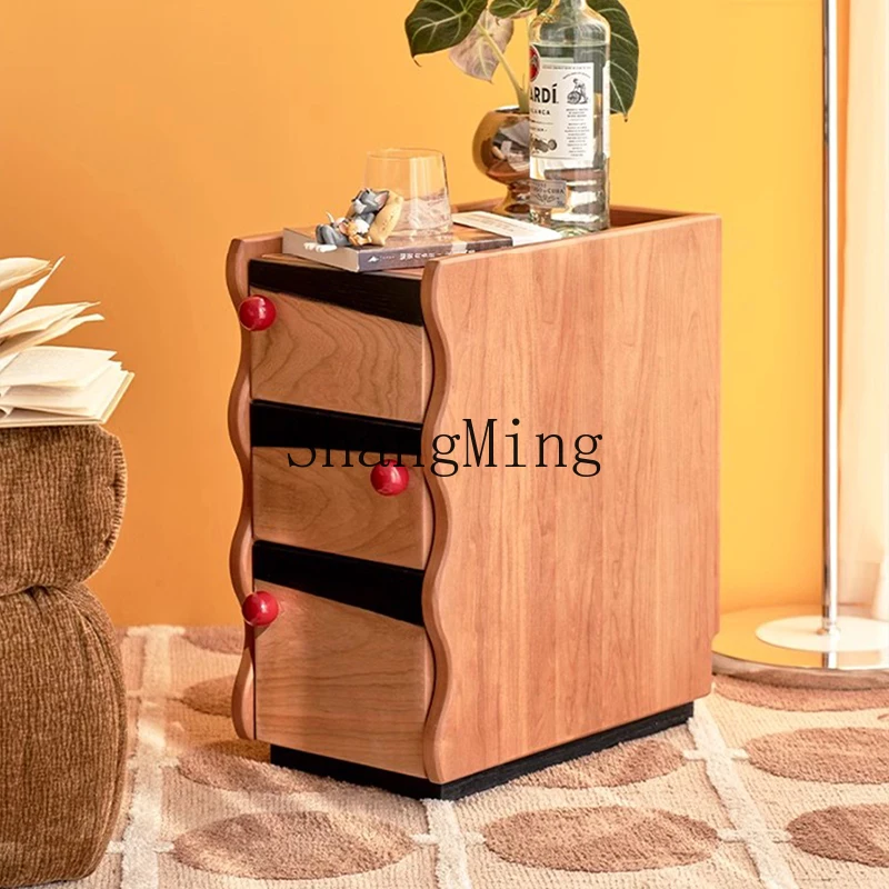 CL modern simple sofa side cabinet solid wood extremely narrow bedside table bedroom small creative storage side cabinet
CL modern simple sofa side cabinet solid wood extremely narrow bedside table bedroom small creative storage side cabinet
