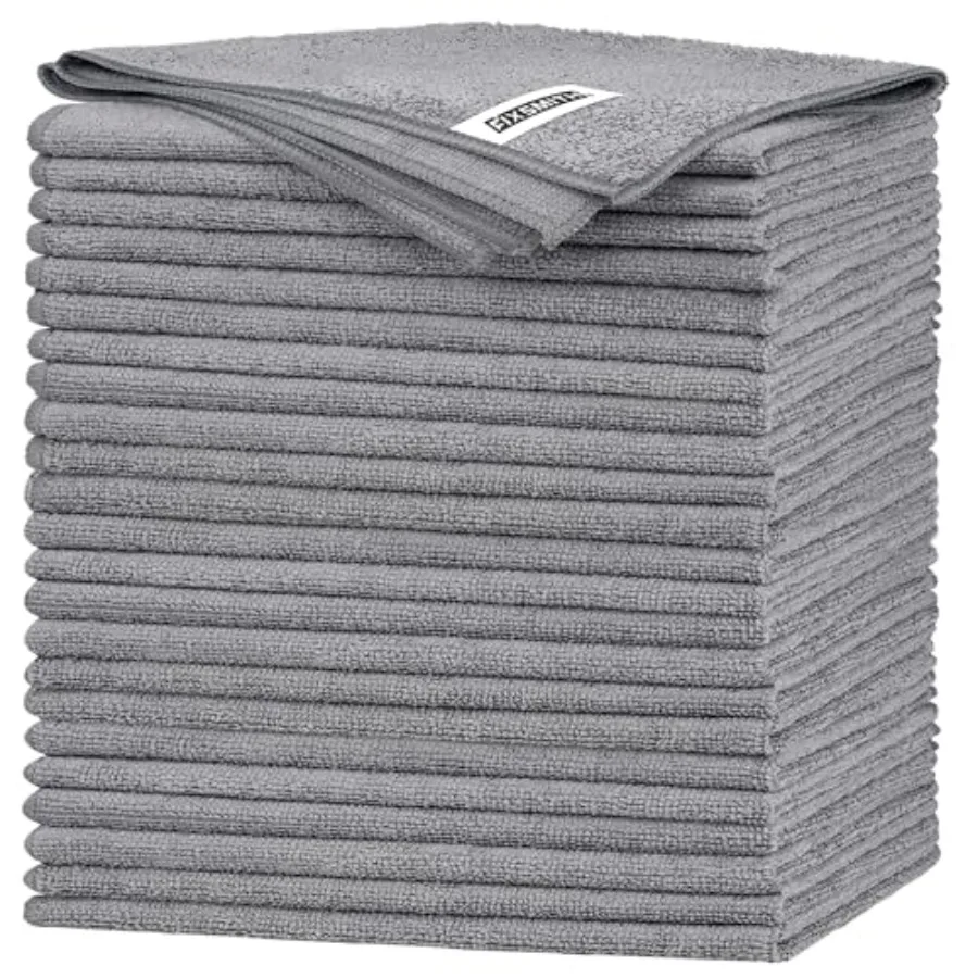Microfiber Cleaning Cloth -Pack of 24, Highly Absorbent Cleaning Rags, 16"X12" All Purpose Cleaning Towels for Housekeeping, Ki
Microfiber Cleaning Cloth -Pack of 24, Highly Absorbent Cleaning Rags, 16"X12" All Purpose Cleaning Towels for Housekeeping, Ki
