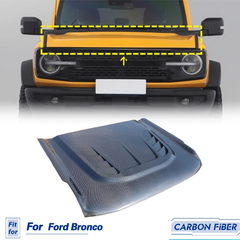 Car Front Engine Hood Cover Carbon Fiber For Ford Bronco Sport Utility 2-Door 4-Door 2021-2023 Body Kit Engine Hood Bonnet
Car Front Engine Hood Cover Carbon Fiber For Ford Bronco Sport Utility 2-Door 4-Door 2021-2023 Body Kit Engine Hood Bonnet