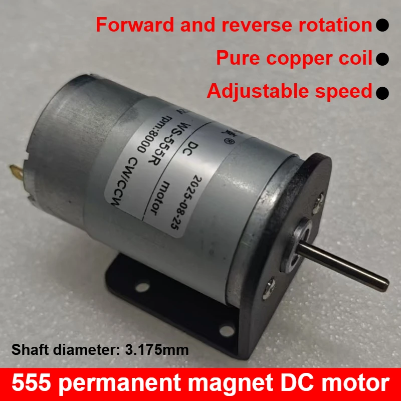 1 шт., 12 В, мощный регулируемый двигатель вперед и назад, 24 В, микродвигатель с высоким крутящим моментом WS555, высокоскоростной двигатель постоянного тока
1 шт., 12 В, мощный регулируемый двигатель вперед и назад, 24 В, микродвигатель с высоким крутящим моментом WS555, высокоскоростной двигатель постоянного тока