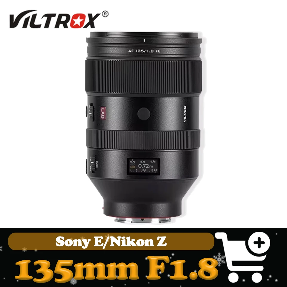 Полнокадровый объектив Viltrox AF 135 мм F1.8 LAB с большой диафрагмой для крепления Sony FE A7R A7S III
Полнокадровый объектив Viltrox AF 135 мм F1.8 LAB с большой диафрагмой для крепления Sony FE A7R A7S III