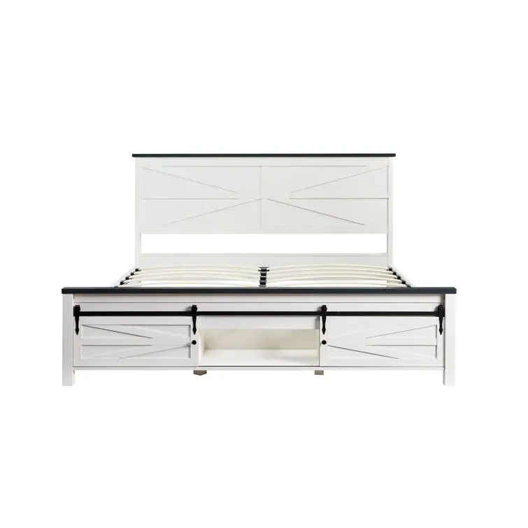 y Farmhouse Wood Full Bed Frame Queen Size Luxury With Storage Sliding Barn Door Cabinets and Headboard
y Farmhouse Wood Full Bed Frame Queen Size Luxury With Storage Sliding Barn Door Cabinets and Headboard