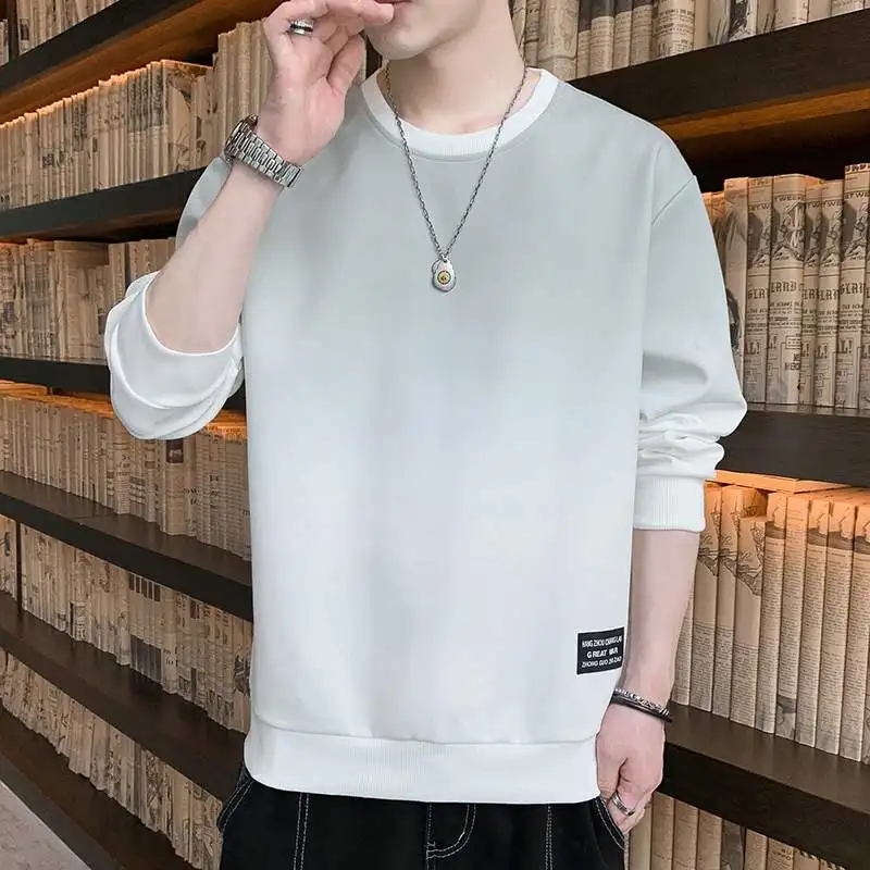 Men's Warm Gradient Long Sleeve round Neck Sweatshirt Spring Autumn Fashionable Versatile Outerwear Comfortable Casual Hoodie
Men's Warm Gradient Long Sleeve round Neck Sweatshirt Spring Autumn Fashionable Versatile Outerwear Comfortable Casual Hoodie