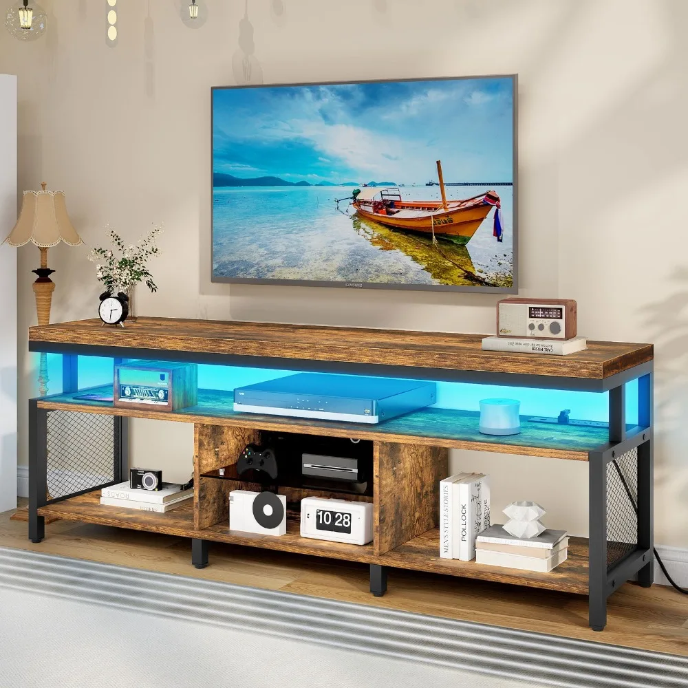 LED TV Stand for 70/65in TV Entertainment Center w/ Storage and Power Outlets
LED TV Stand for 70/65in TV Entertainment Center w/ Storage and Power Outlets
