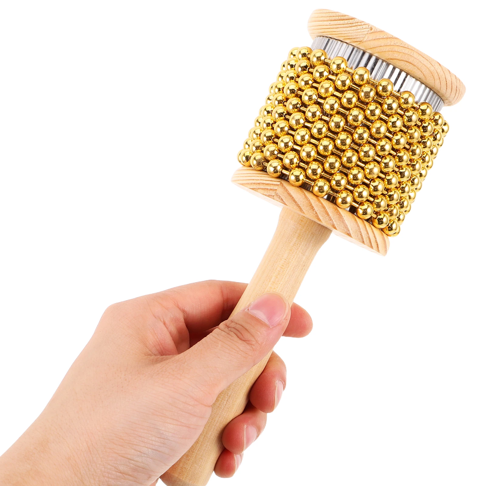 Percussion Cabasa with Beads Music Handheld Bell Wood Instrument Metal Shaker Instruments 
Percussion Cabasa with Beads Music Handheld Bell Wood Instrument Metal Shaker Instruments