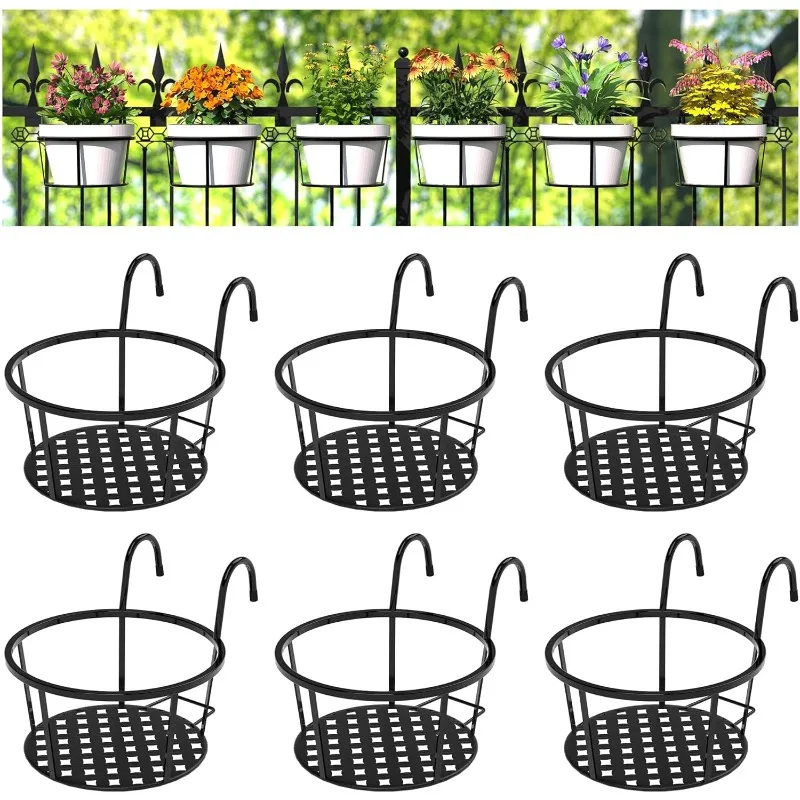 Iron Hanging Plant Holder Over The Rail Metal Fence Planters, Hanging Bucket Flower Pot Holder
Iron Hanging Plant Holder Over The Rail Metal Fence Planters, Hanging Bucket Flower Pot Holder