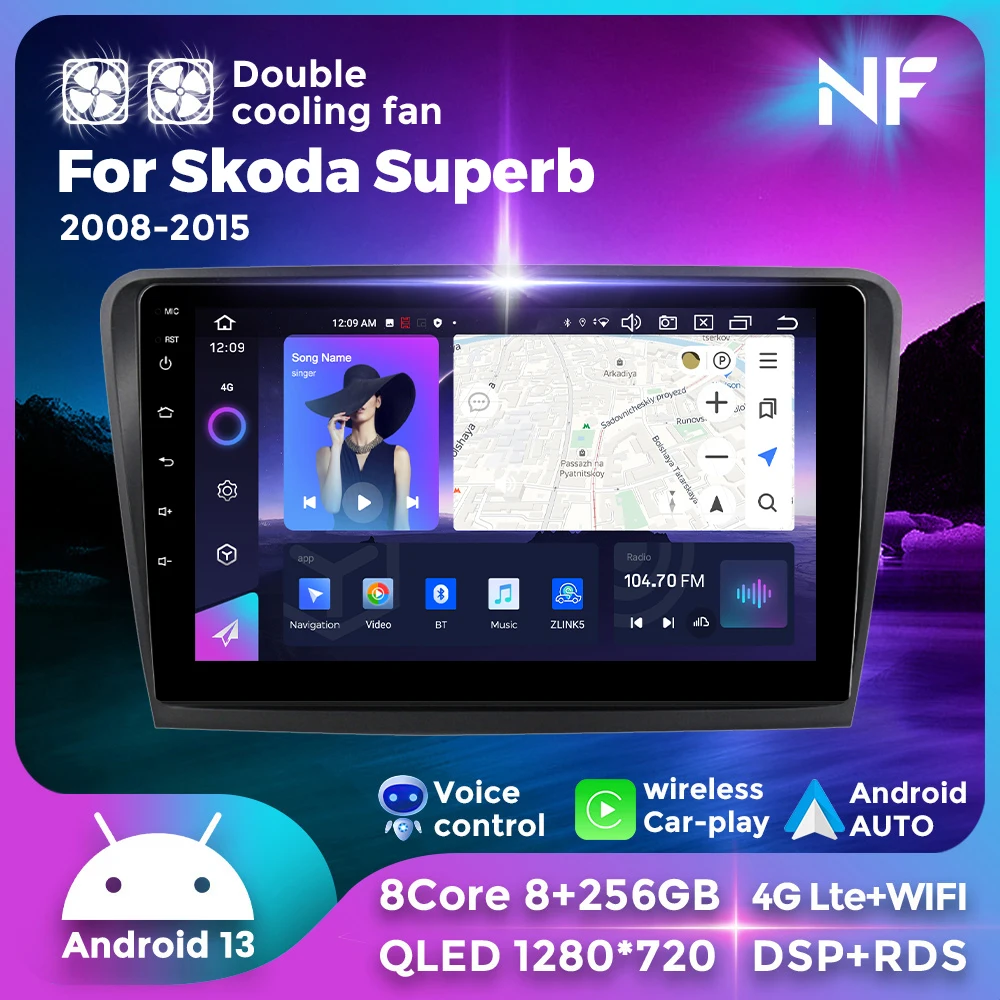 10 '' Car Radio Multimedia Video Player for Skoda Superb 2 2008 - 2015 Wireless CarPlay Android 13 GPS Navigation WiFi 4G Audio
10 '' Car Radio Multimedia Video Player for Skoda Superb 2 2008 - 2015 Wireless CarPlay Android 13 GPS Navigation WiFi 4G Audio