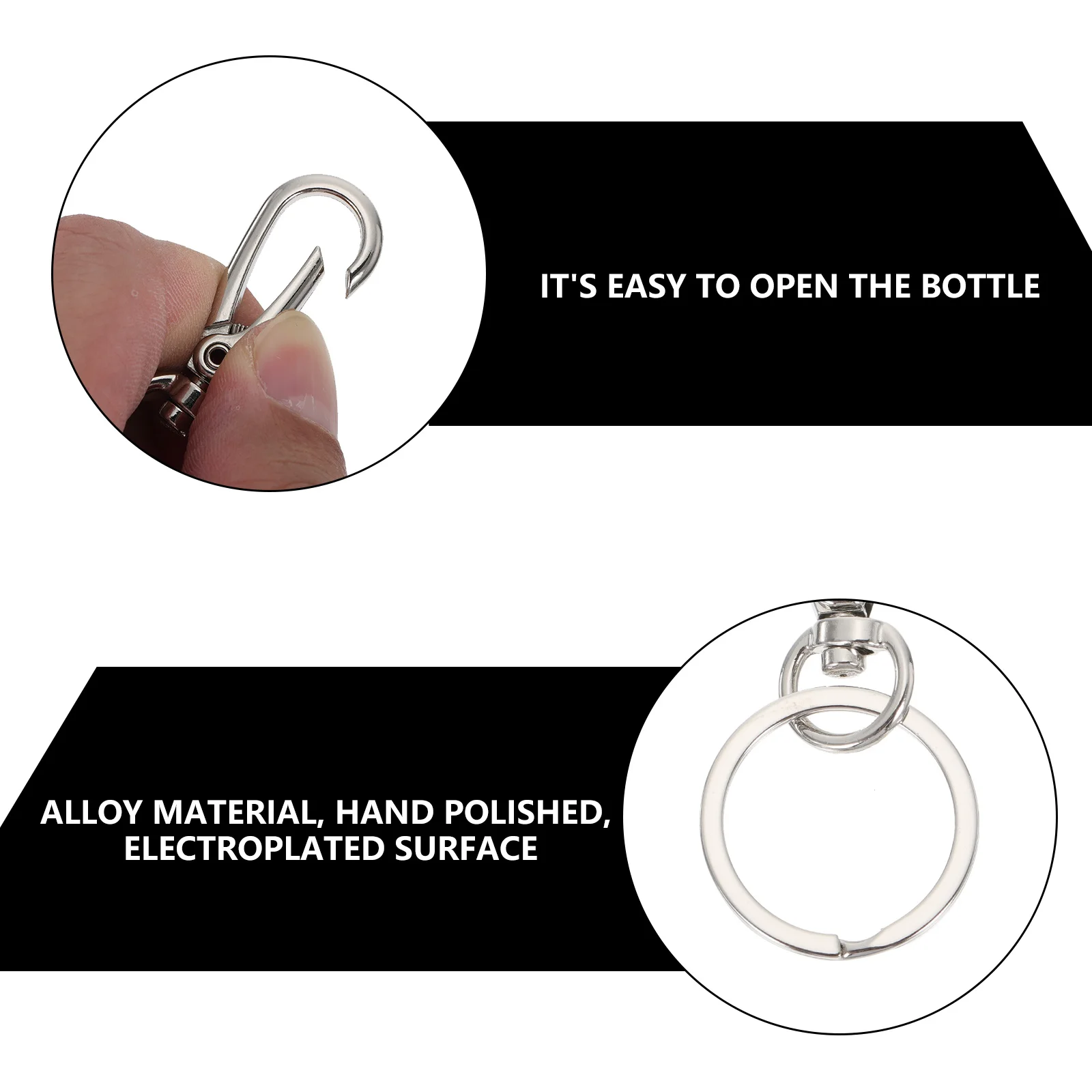 15 Pcs Zinc Alloy Keychain Silver Clasp Durable Compact Lightweight Keys Ring Clip Buckles Jewelry Accessories
15 Pcs Zinc Alloy Keychain Silver Clasp Durable Compact Lightweight Keys Ring Clip Buckles Jewelry Accessories