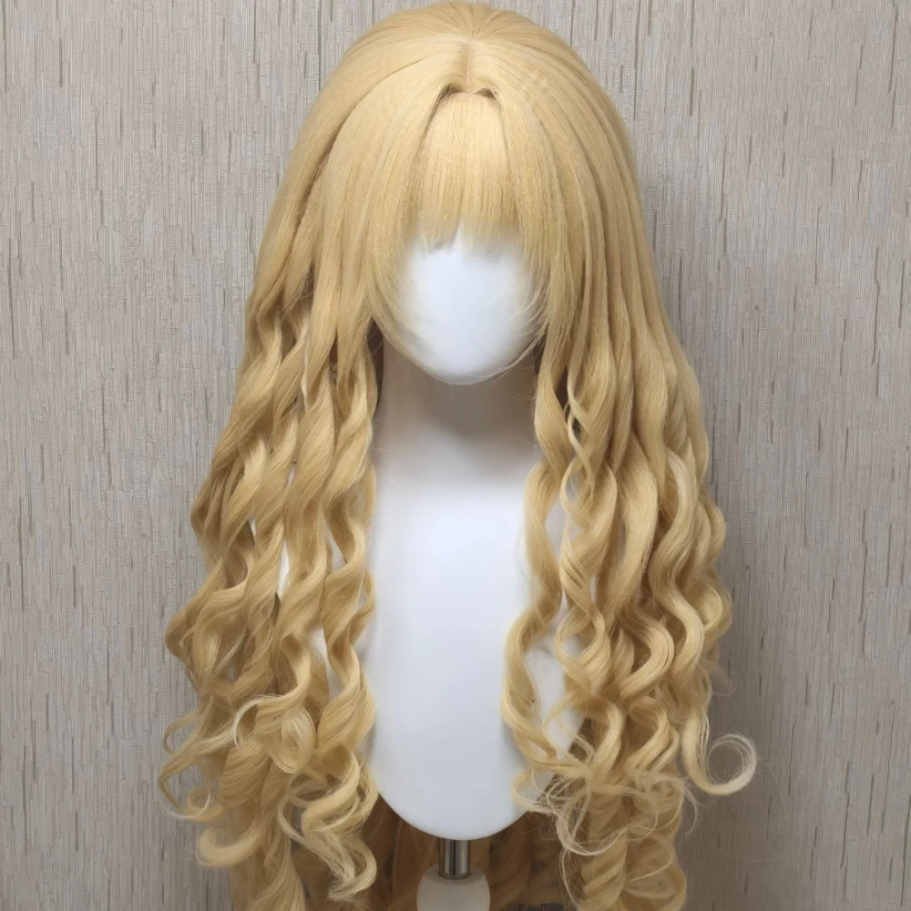Anime Rima Mashiro Cosplay Wig Golden Long Curly Hair with Rose Net Heat Resistant Synthetic Fiber Wig Halloween Party Cosplay
Anime Rima Mashiro Cosplay Wig Golden Long Curly Hair with Rose Net Heat Resistant Synthetic Fiber Wig Halloween Party Cosplay
