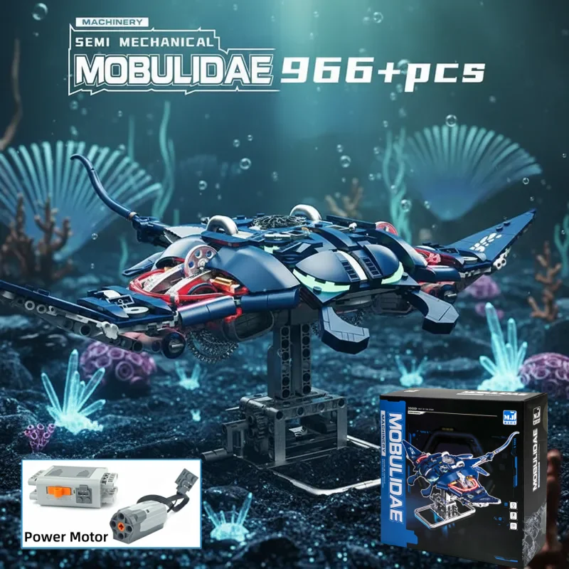 NEW Mechanical Sea Creature Building Blocks Manta Ray Movable Joints Animal Model Bricks DIY Toys Holiday Gift for Kids Adults
NEW Mechanical Sea Creature Building Blocks Manta Ray Movable Joints Animal Model Bricks DIY Toys Holiday Gift for Kids Adults