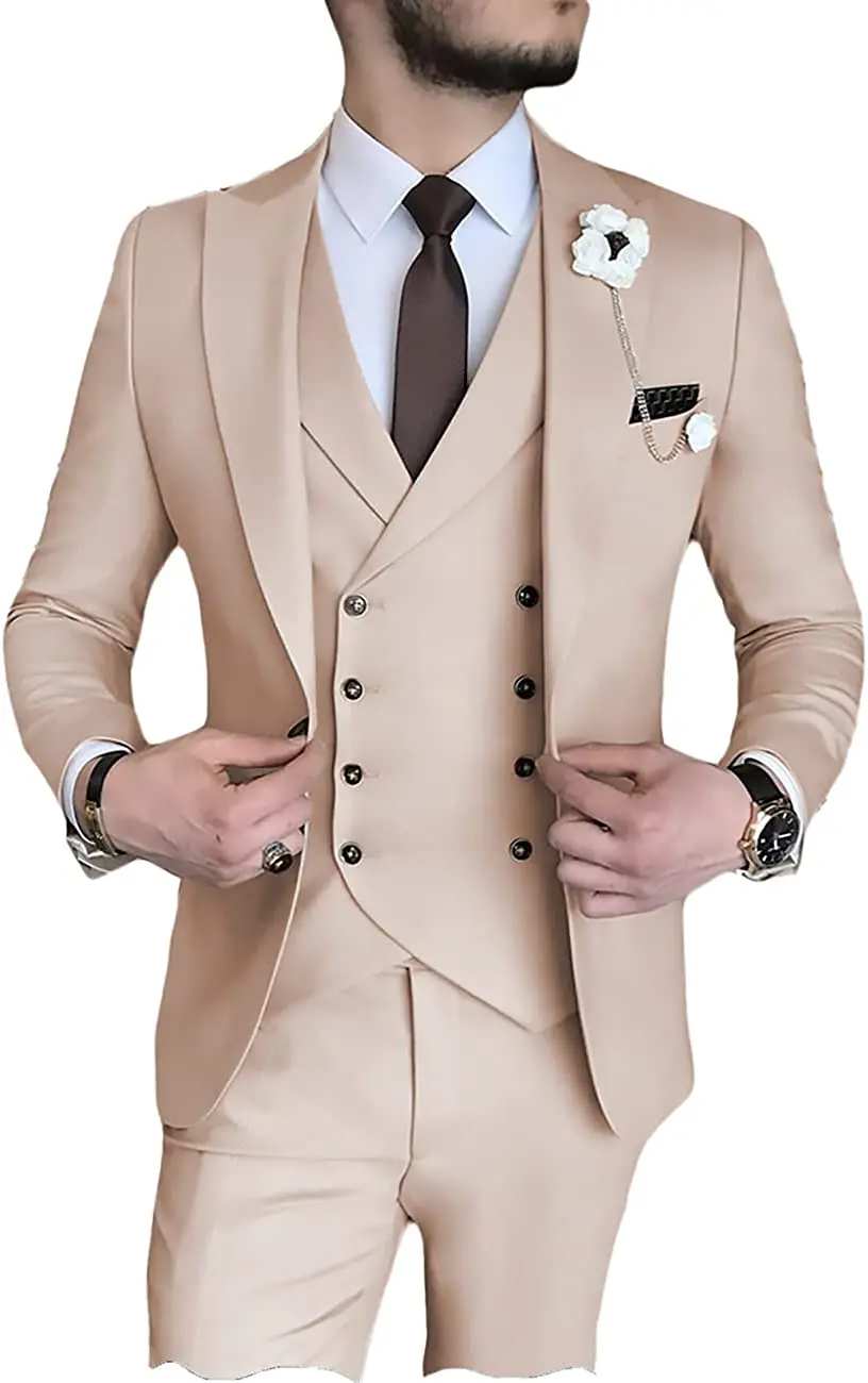 Top Quality Suit Business Men's 3 Pieces Formal Casual Slim Fit Suits Party Costume Male Suit Wedding Dress
Top Quality Suit Business Men's 3 Pieces Formal Casual Slim Fit Suits Party Costume Male Suit Wedding Dress