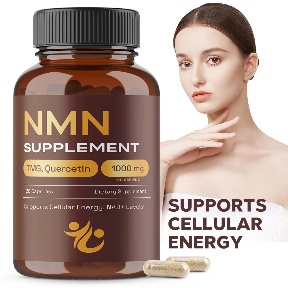NMN Supplement – 4-in-1 NAD Supplement with Quercetin | TMG | Resveratrol – Supports Cellular Energy & NAD+ Level – 120 Capsules
NMN Supplement – 4-in-1 NAD Supplement with Quercetin | TMG | Resveratrol – Supports Cellular Energy & NAD+ Level – 120 Capsules