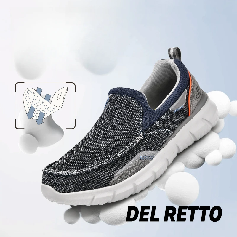 Skechers Men's Canvas Shoes Strap-free Loafers Outdoor Lightweight Casual Shoes Men Summer New Breathable Walking Flat Sneakers
Skechers Men's Canvas Shoes Strap-free Loafers Outdoor Lightweight Casual Shoes Men Summer New Breathable Walking Flat Sneakers