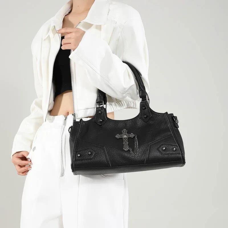 Y2k Bag Spicy Girly Gothic Style Motorcycle Bags Single Shoulder Bags Women's Crossbody Bags Underarm Bags High End Women's Bags
Y2k Bag Spicy Girly Gothic Style Motorcycle Bags Single Shoulder Bags Women's Crossbody Bags Underarm Bags High End Women's Bags