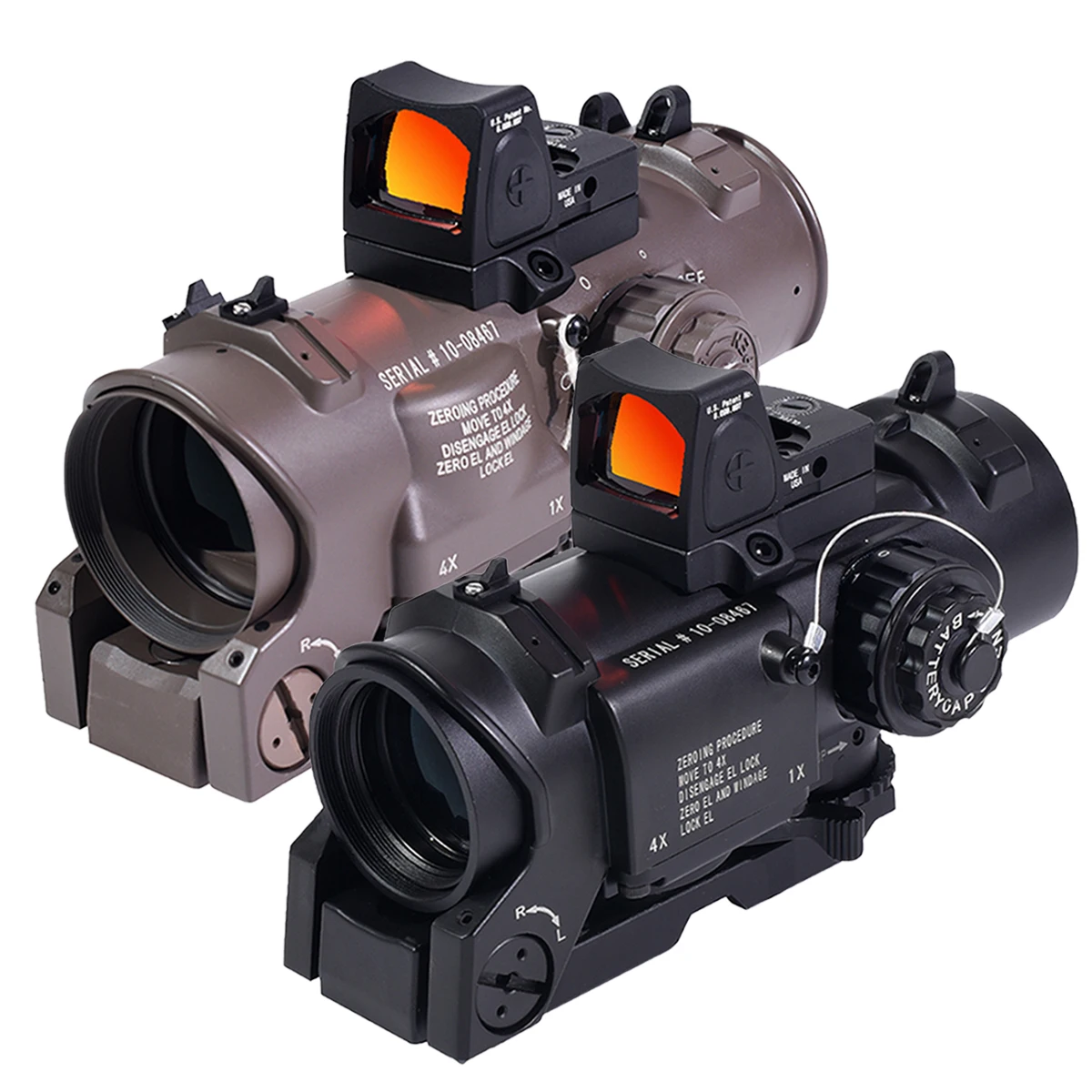 1x-4x Fixed Dual Purpose Tactical Scopes Quick Detachable Red Illuminated Scope with Mini Red Dot Sight for Hunting
1x-4x Fixed Dual Purpose Tactical Scopes Quick Detachable Red Illuminated Scope with Mini Red Dot Sight for Hunting