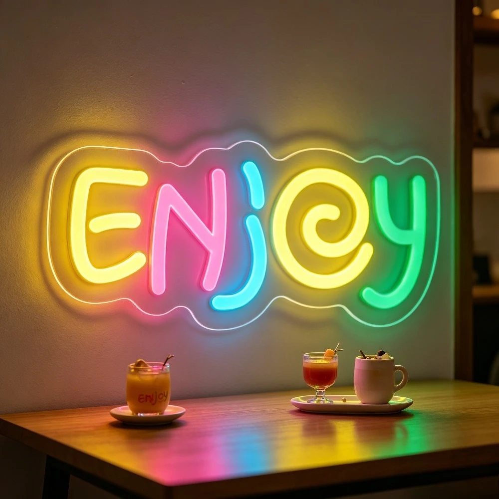 Neon Sign ENJOY LED USB Dimmable for Home Bar Cafe Kids Room Decor Party Wedding Anniversary Decoration Gaming Room Art Lighting
Neon Sign ENJOY LED USB Dimmable for Home Bar Cafe Kids Room Decor Party Wedding Anniversary Decoration Gaming Room Art Lighting
