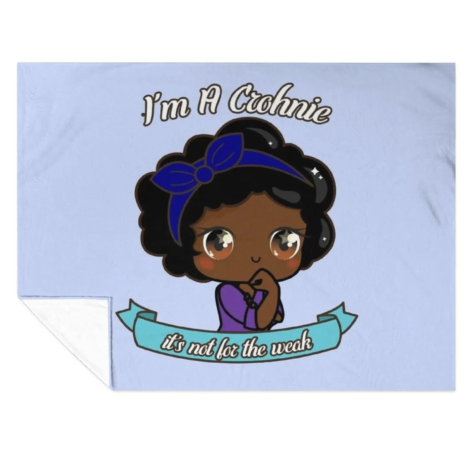 Cute Crohnie Warrior Dark Skintone For Kawaii Crohn's Disease Awareness Throw Blanket Heavy Giant Sofa Kid'S Blankets
Cute Crohnie Warrior Dark Skintone For Kawaii Crohn's Disease Awareness Throw Blanket Heavy Giant Sofa Kid'S Blankets