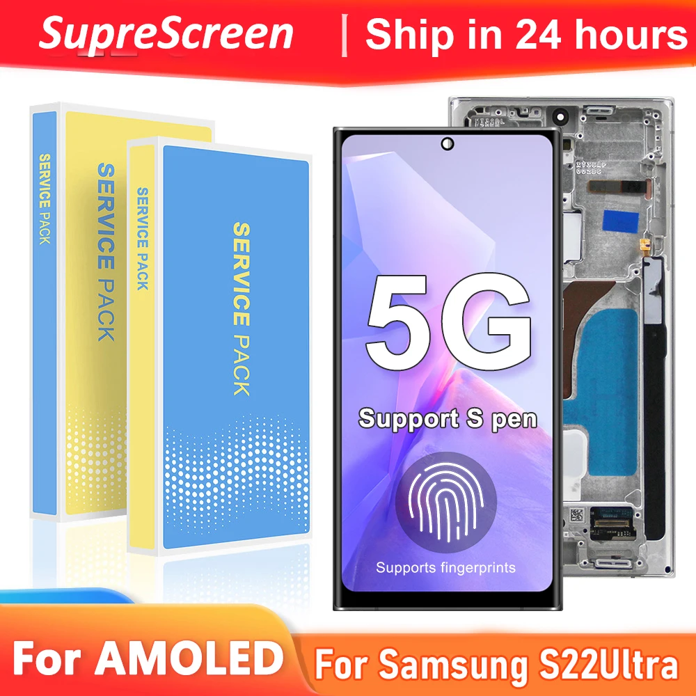 6.67'' AMOLED for Samsung S22 Ultra 5G S908B S908B/DS Lcd Display Touch Screen Digital Assembly For Samsung S22Ultra Display
6.67'' AMOLED for Samsung S22 Ultra 5G S908B S908B/DS Lcd Display Touch Screen Digital Assembly For Samsung S22Ultra Display
