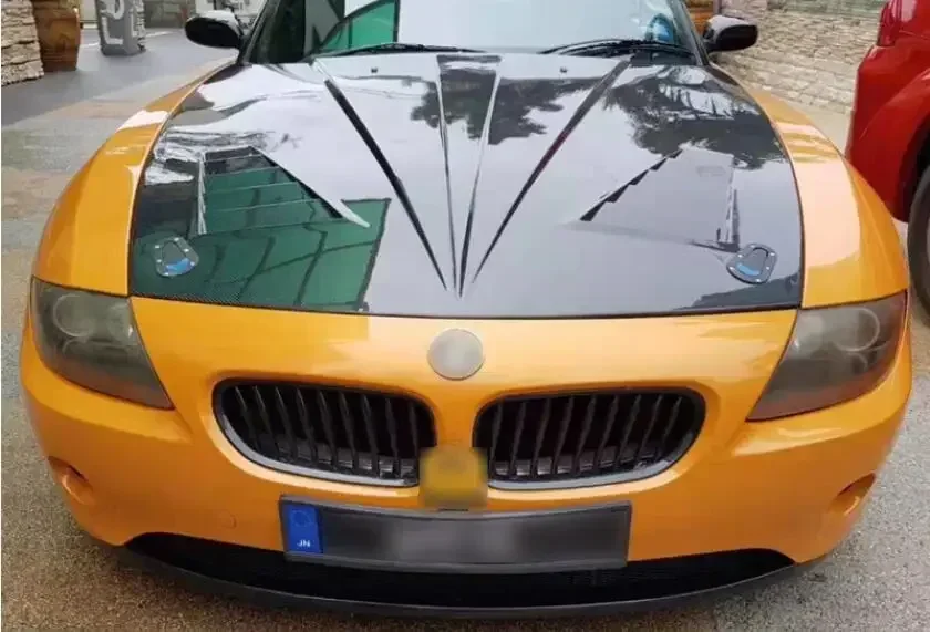 New! Real Carbon Fiber Car Front Engine Hood Vent Cover For BMW Z4 E85 E86 2002 2003 2004 2005 2006 2007 2008
New! Real Carbon Fiber Car Front Engine Hood Vent Cover For BMW Z4 E85 E86 2002 2003 2004 2005 2006 2007 2008