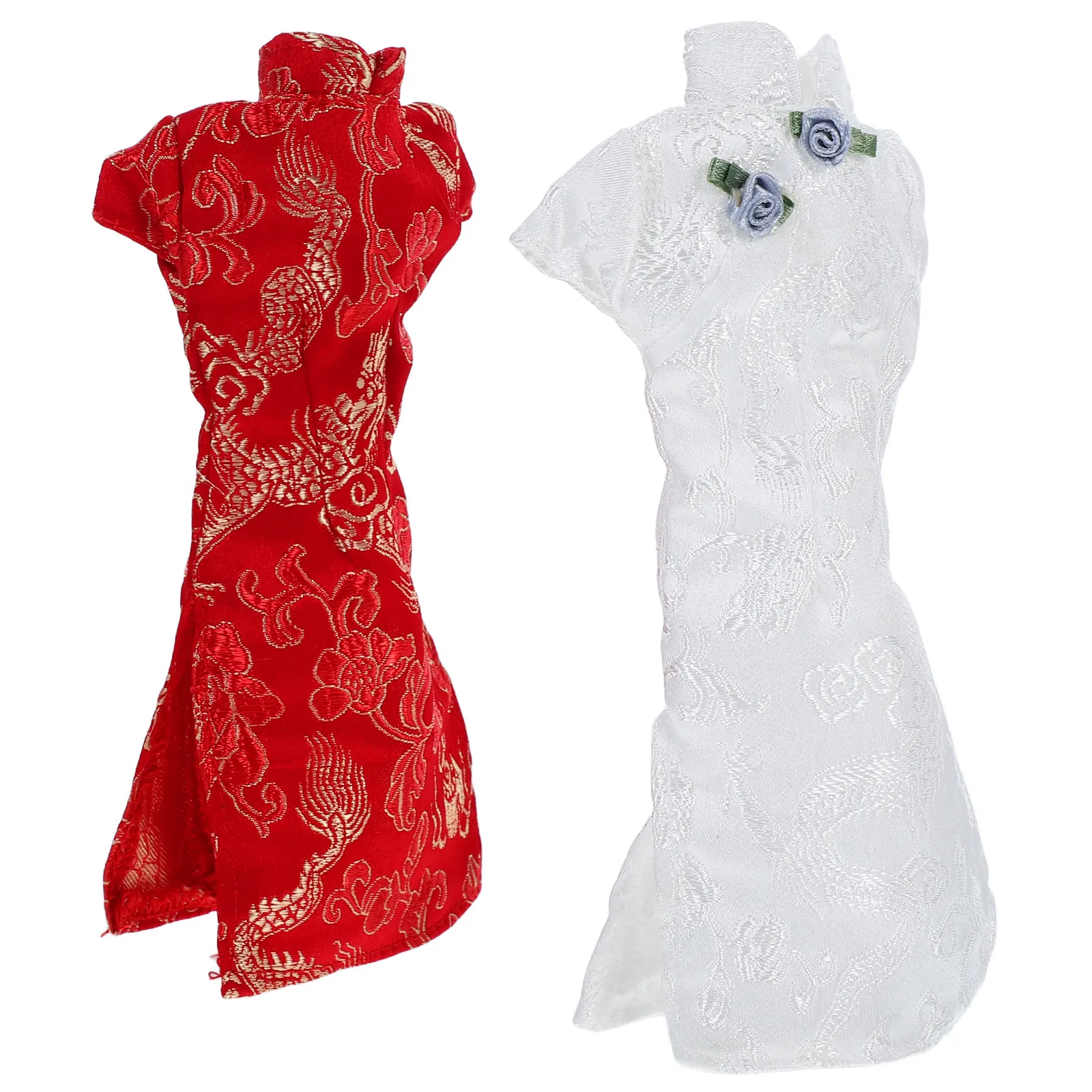2Pcs Authentic Style Cheongsam Ensemble for Fashion Figures Delicate Floral Pattern Slim Fit Miniature Clothing Set
2Pcs Authentic Style Cheongsam Ensemble for Fashion Figures Delicate Floral Pattern Slim Fit Miniature Clothing Set