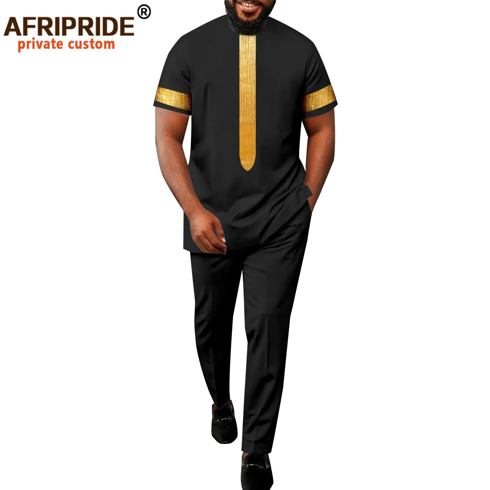 African Suits for Men Embroidery Short Sleeve Shirts and Pants 2 Piece Set Plus Size Casual Tracksuit Dashiki Attire A2216134
African Suits for Men Embroidery Short Sleeve Shirts and Pants 2 Piece Set Plus Size Casual Tracksuit Dashiki Attire A2216134