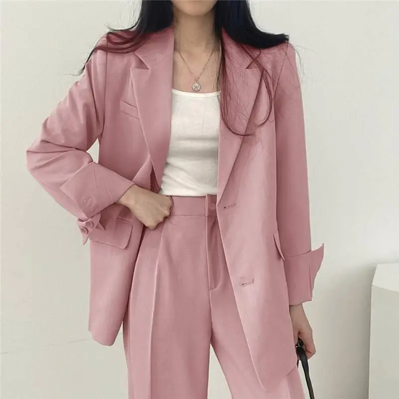 Women's Busin Suit Pants And Jaet 2023 Spring Autumn Casual Sle Long Sve Single Button Pure Color
Women's Busin Suit Pants And Jaet 2023 Spring Autumn Casual Sle Long Sve Single Button Pure Color