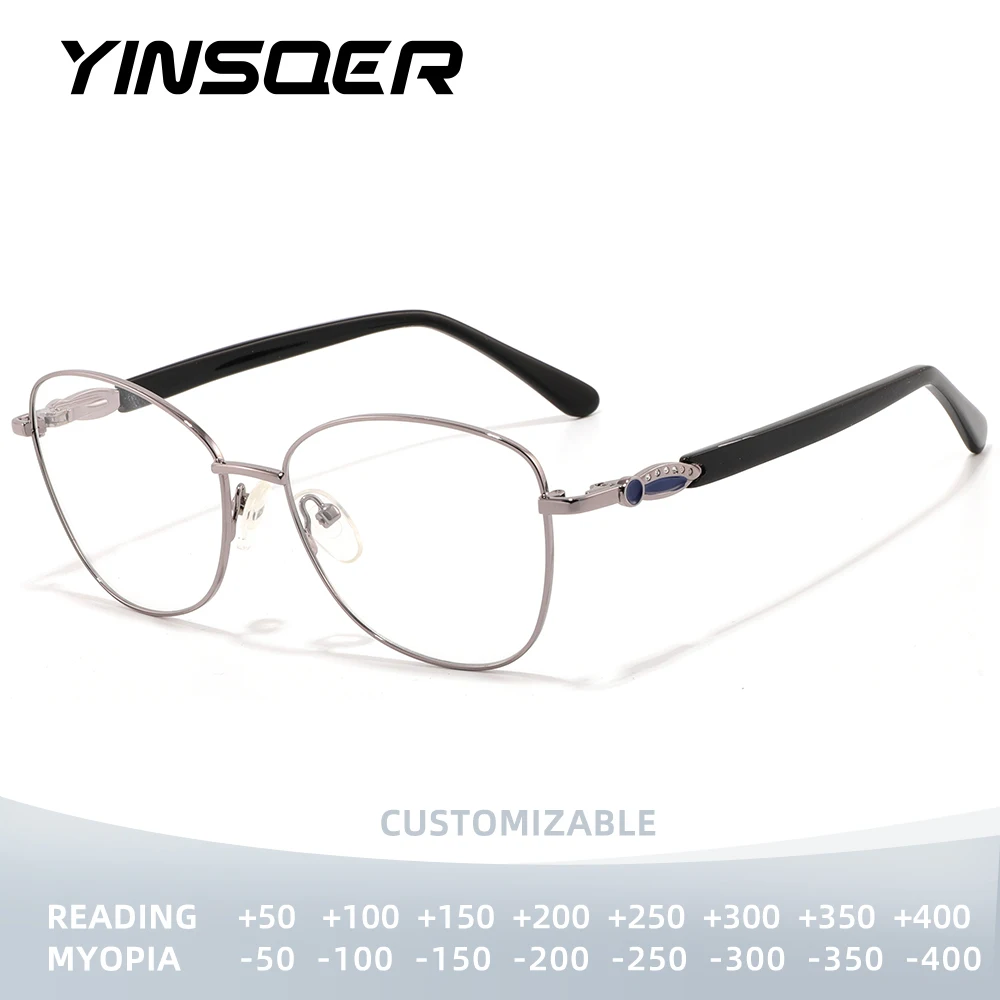 YINSQER очки с защитой от синего света, женские очки «кошачий глаз», модная металлическая оправа, унисекс, очки для чтения, очки по индивидуальному заказу по рецепту
YINSQER очки с защитой от синего света, женские очки «кошачий глаз», модная металлическая оправа, унисекс, очки для чтения, очки по индивидуальному заказу по рецепту