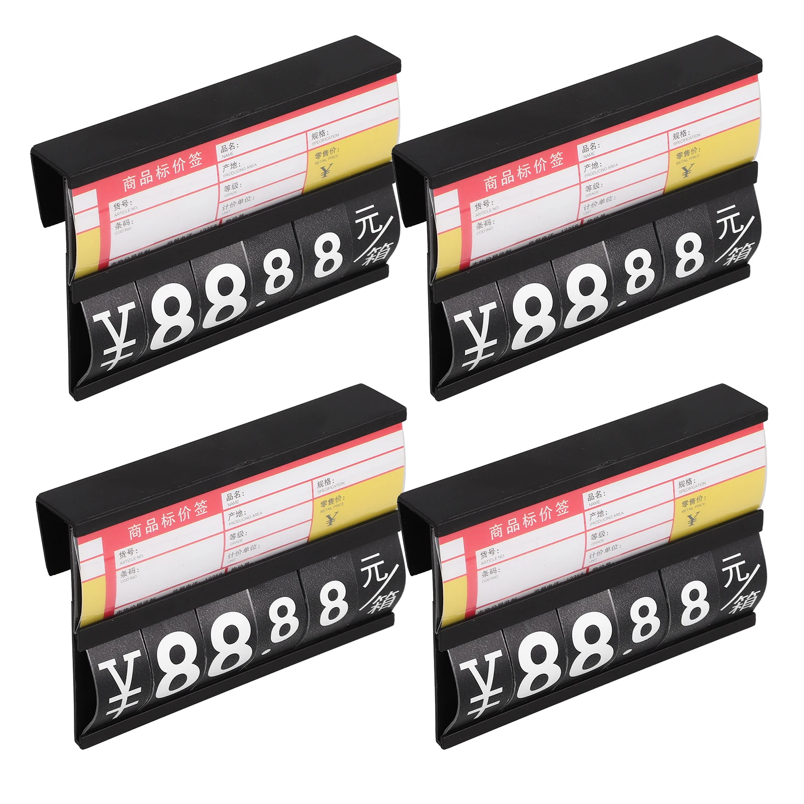 4Pcs PVC Price Tags Smooth Edges Easy to Use for Fruits Vegetables Meat Supermarket Store Display Label Folder Tag for Retail
4Pcs PVC Price Tags Smooth Edges Easy to Use for Fruits Vegetables Meat Supermarket Store Display Label Folder Tag for Retail