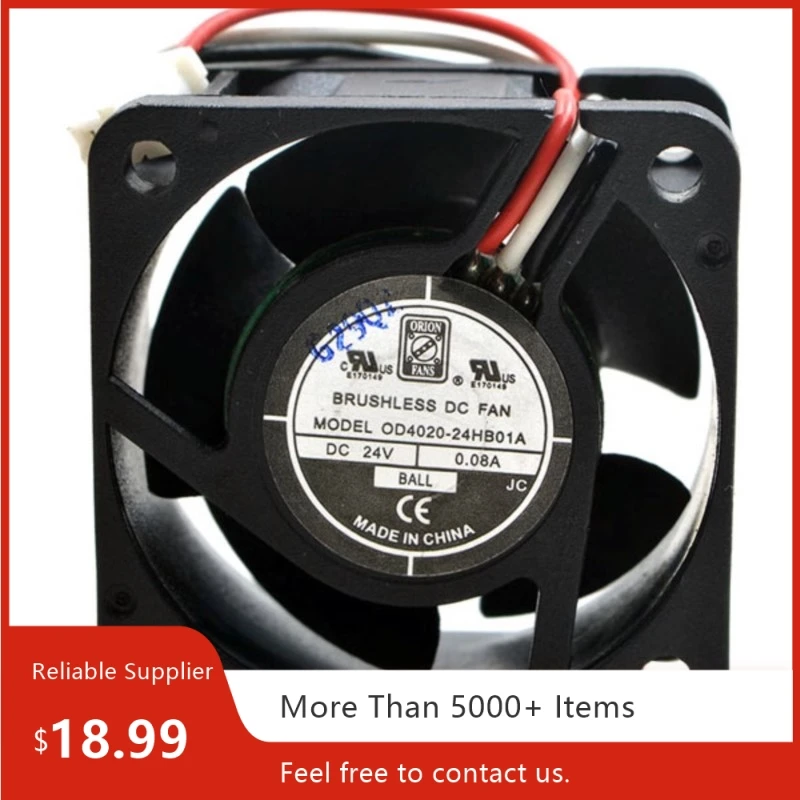 Для OD4020-24HB01A 40x40x20 мм DC 24 В 0,08 А промышленный охлаждающий вентилятор с двойным шарикоподшипником и сигнальным об/мин
Для OD4020-24HB01A 40x40x20 мм DC 24 В 0,08 А промышленный охлаждающий вентилятор с двойным шарикоподшипником и сигнальным об/мин