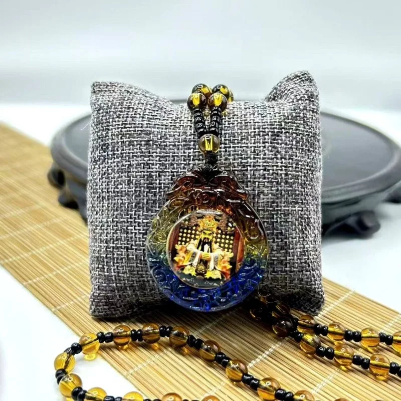 Ancient Glass Pendant Mazu Blessing Necklace Scenic Jewelry
Ancient Glass Pendant Mazu Blessing Necklace Scenic Jewelry