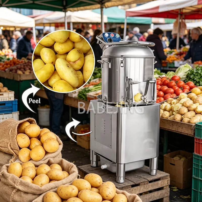Industrial Stainless Steel Taro Peeling Machine Commercial Fruit Cleaning Machine for Kitchen Use
Industrial Stainless Steel Taro Peeling Machine Commercial Fruit Cleaning Machine for Kitchen Use