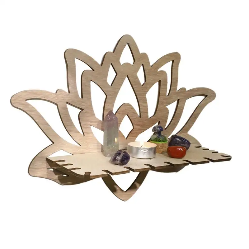 Wooden Flower Floating Shelf Wooden Wall Crystal Display Shelf Hollow Out Wall Decor For Bedroom Living Room Bathroom Hangable
Wooden Flower Floating Shelf Wooden Wall Crystal Display Shelf Hollow Out Wall Decor For Bedroom Living Room Bathroom Hangable