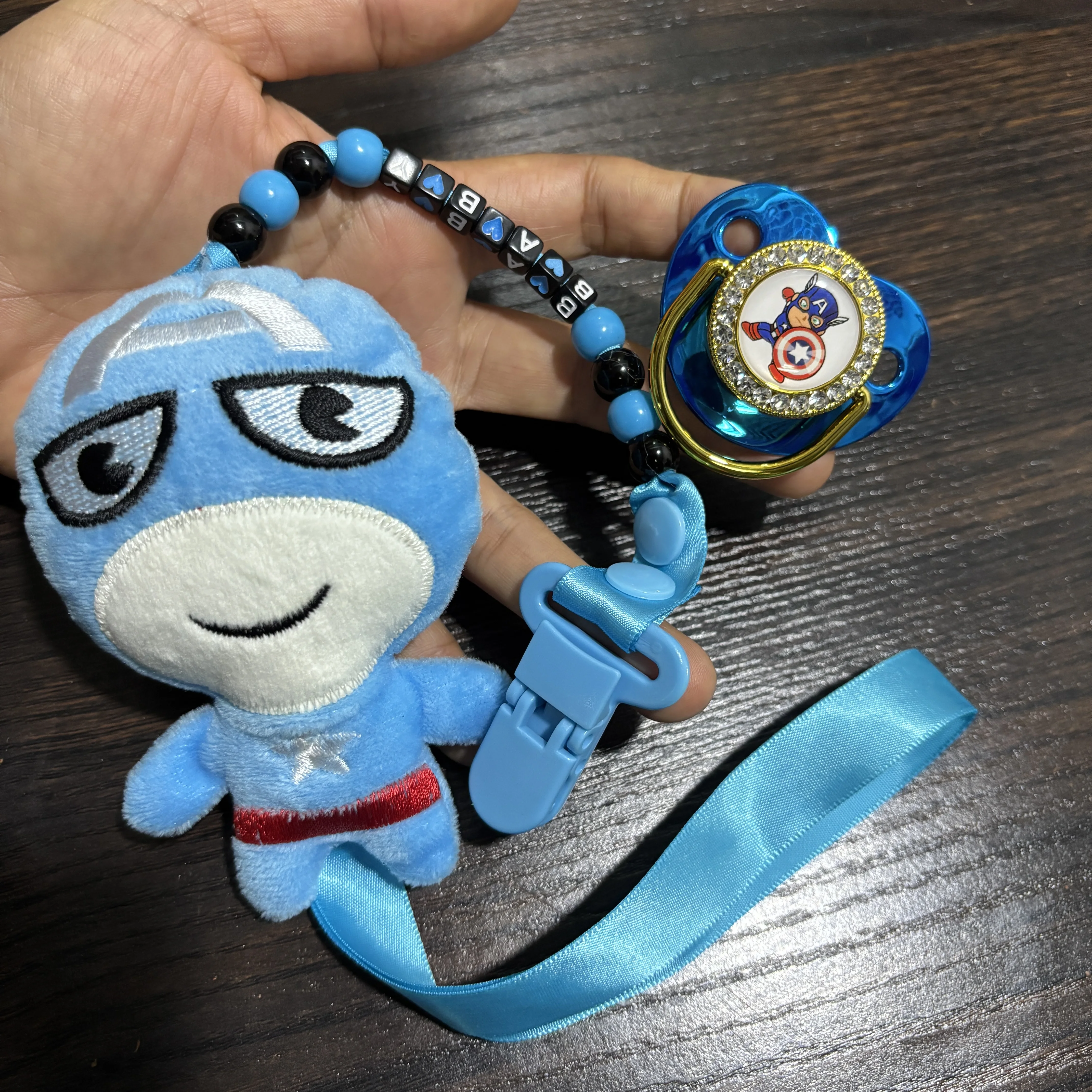 Custom Name Pacifier Clip Chain Food Grade Silicone Simulation Nipple Newborn Teething Pacifier Anti Drop Soother Holder Boys
Custom Name Pacifier Clip Chain Food Grade Silicone Simulation Nipple Newborn Teething Pacifier Anti Drop Soother Holder Boys