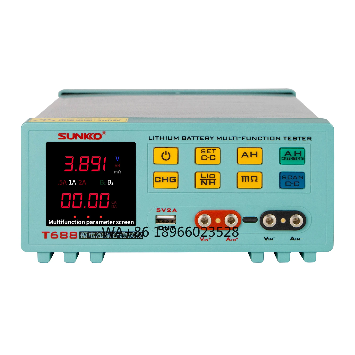 T-688 Comprehensive Tester Lithium Battery Capacity Voltage Internal Resistance Charge and Discharge aging Tester
T-688 Comprehensive Tester Lithium Battery Capacity Voltage Internal Resistance Charge and Discharge aging Tester