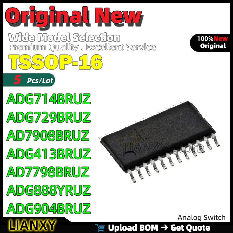5 шт. TSSOP-16 ADG714BRUZ ADG729BRUZ AD7908BRUZ ADG413BRUZ AD7798BRUZ ADG888YRUZ ADG904BRUZ аналоговый переключатель новый оригинальный
5 шт. TSSOP-16 ADG714BRUZ ADG729BRUZ AD7908BRUZ ADG413BRUZ AD7798BRUZ ADG888YRUZ ADG904BRUZ аналоговый переключатель новый оригинальный