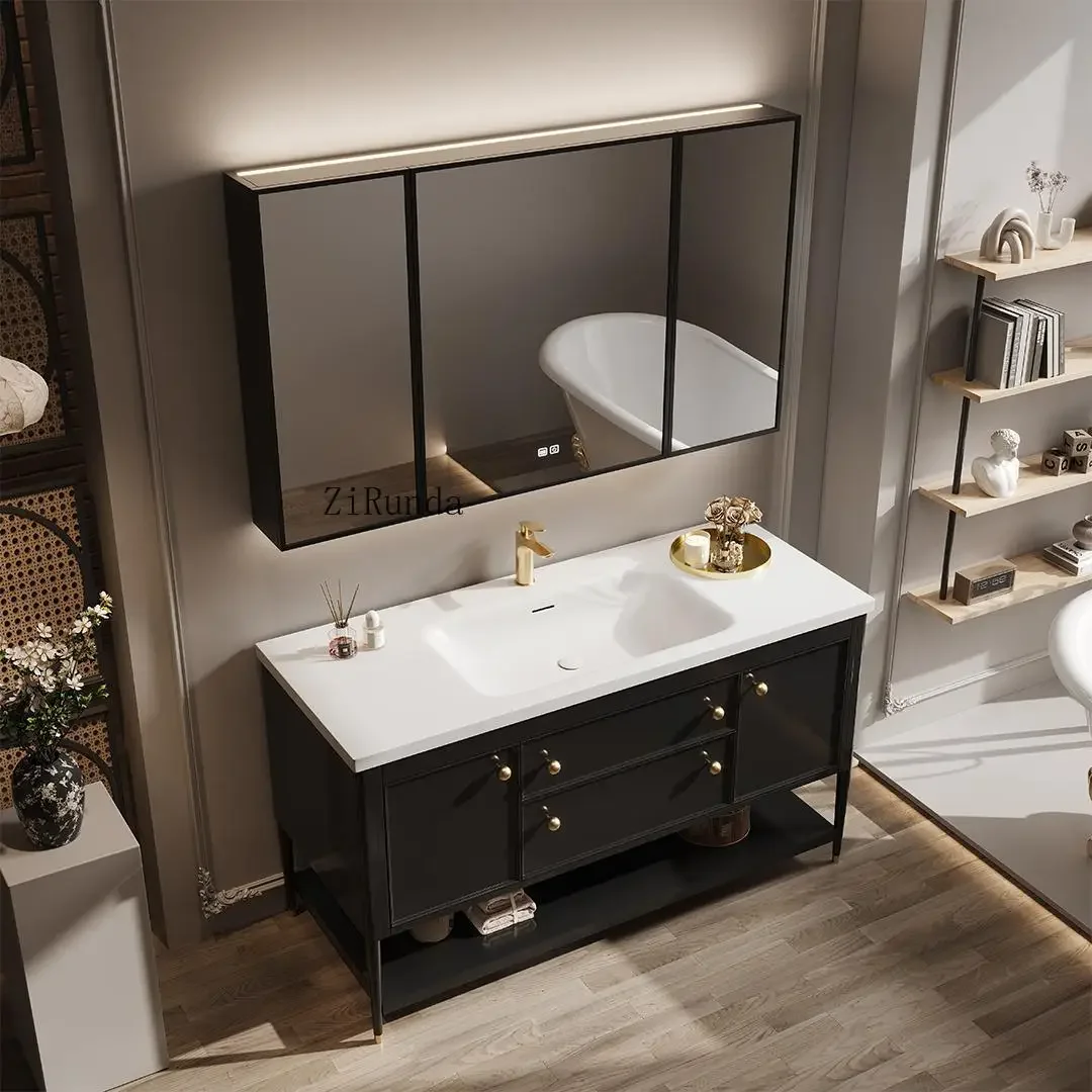 Французский ретро шкаф для ванной комнаты, комбинированная дубовая каменная плита, горячий изгиб, встроенная раковина, умывальник, напольный тип
Французский ретро шкаф для ванной комнаты, комбинированная дубовая каменная плита, горячий изгиб, встроенная раковина, умывальник, напольный тип