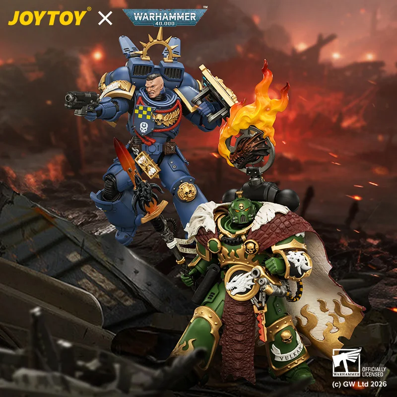 JOYTOY Warhammer 40,000 1/18 Action Figures Ultramarines Captain with Jump Pack Salamanders Vulkan He'stan
JOYTOY Warhammer 40,000 1/18 Action Figures Ultramarines Captain with Jump Pack Salamanders Vulkan He'stan