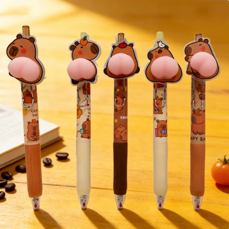HUAHUAGel Pens 0.5mm with Kawaii Capybara Cartoon Butt Design Kids Stationery Toy GiftHUAHUA
HUAHUAGel Pens 0.5mm with Kawaii Capybara Cartoon Butt Design Kids Stationery Toy GiftHUAHUA